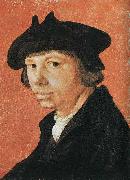 Lucas van Leyden Self portrait oil painting